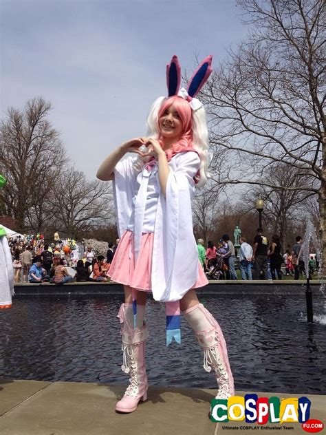 1 Sets of Sylveon Cosplay Costume, Wig, Props and Accessories - CosplayFU.com