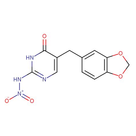 5 1 3 Benzodioxol 5 Ylmethyl 2 Nitroamino 1H Pyrimidin 4 One