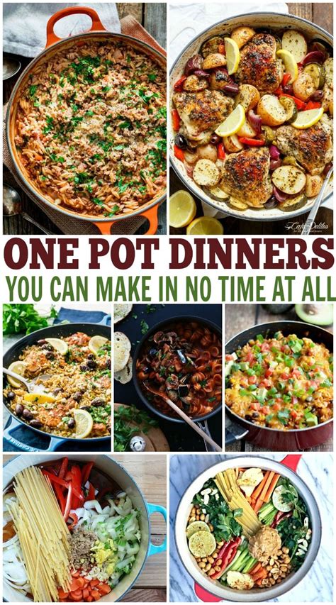 One Pot Dinner Recipes Over 20 One Pot Meals For Dinner One Pot Dinner One Pot Meals Easy