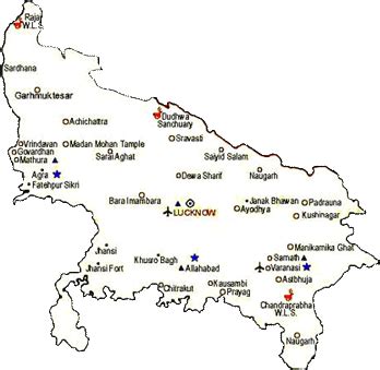 Uttar Pradesh City Map