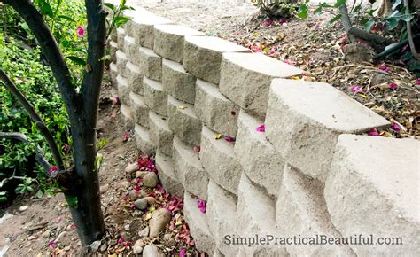 Retaining Wall On A Slope Simple Practical Beautiful