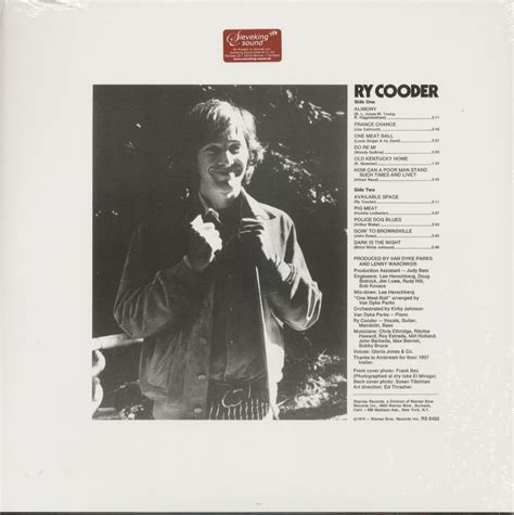 Ry Cooder LP: Ry Cooder (LP) - Bear Family Records