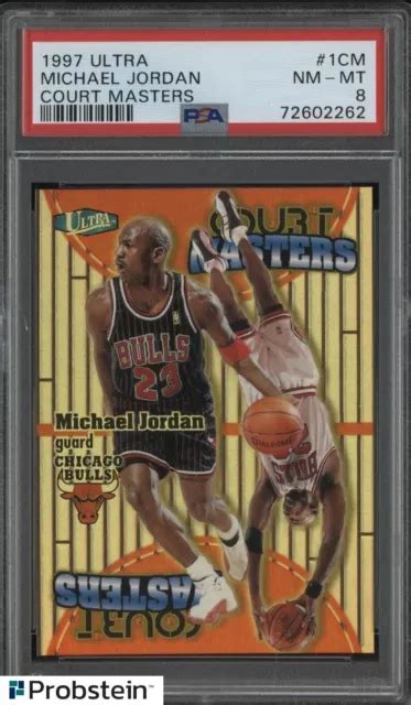 1997 98 FLEER ULTRA Court Masters Michael Jordan Chicago Bulls HOF PSA