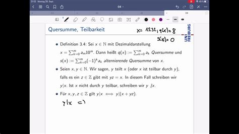 4 Teilbarkeitsregeln Youtube