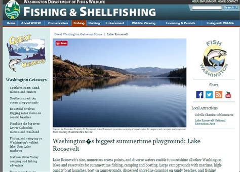 Fishing opportunities | Lake Roosevelt and More