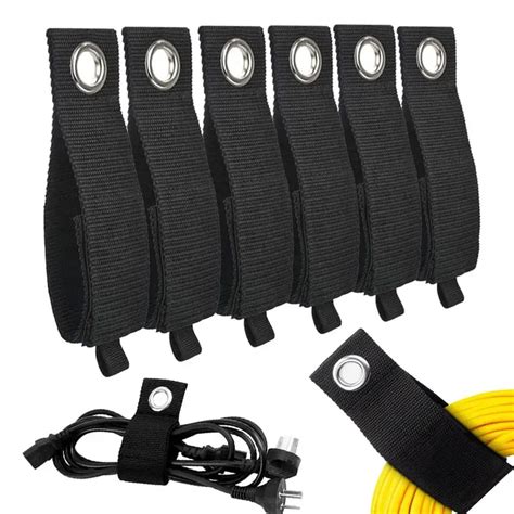 6 Pcs Extension Cord Holder Organizer Hook And Loop Extension Cord Organizer