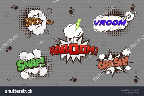 Text Comic Bubble Collection Cartoon Style Stock Vector (Royalty Free ...