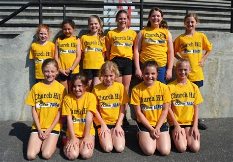 Church Hill Elementary Girls Track Team Sports