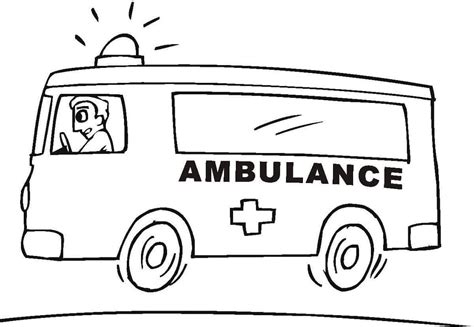 Coloriage Ambulance T L Charger Et Imprimer Gratuit Sur