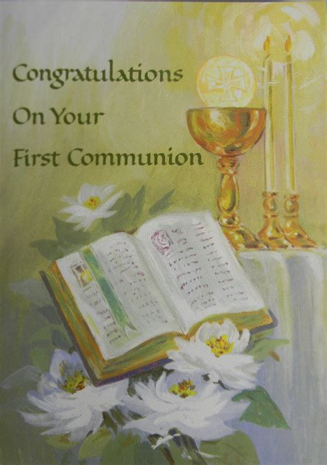 Congratulations On Your First Communion Greeting Card Our Daily Bread