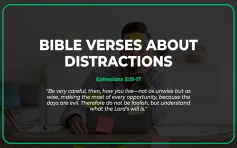 Bible Verses About Distractions With Commentary Scripture Savvy