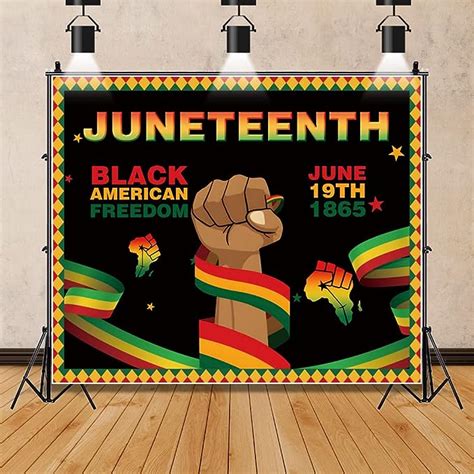 Amazon Juneteenth Backdrop African American Independence Day