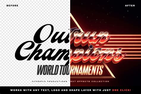 80s Chrome Text Style Vol8 Psd Template Hyperpix