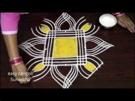 Margazhi Kolam Designs With Colors For Pongal Dhanurmasam Muggulu For