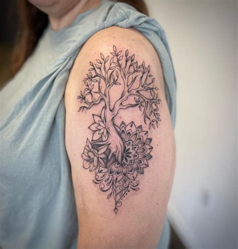 Heart Shaped Tree Tattoo