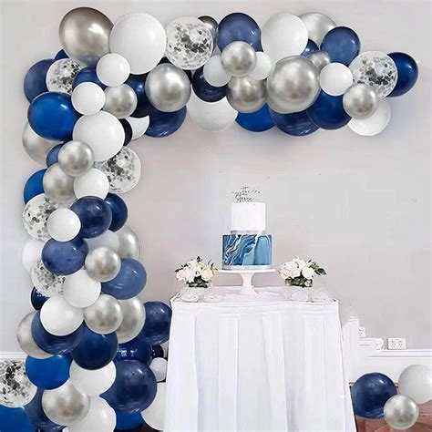 Royal Blue And Silver Wedding Centerpieces