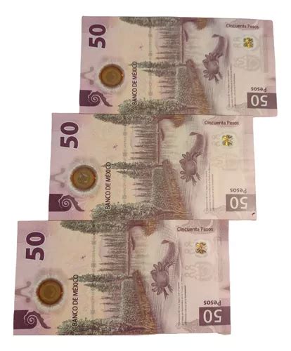 Nuevos Billetes De 50 De El Ajolote Bicentenario Af En Venta En