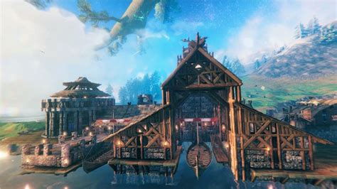 Valheim How To Build A Dock And Boathouse Building Guide The