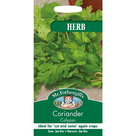 【種子】mr Fothergill S Seeds Herb Coriander Calypso ハーブ コリアンダー・カリプソ ミスター・フォザーギルズシード Herb 082