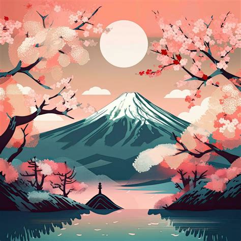 Mt. Fuji and cherry blossoms in Japan, Japanese cherry blossoms and ...