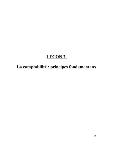 2021 Cj Semaine 2 Pages 19 32 LeÇon 2 La Comptabilité Principes