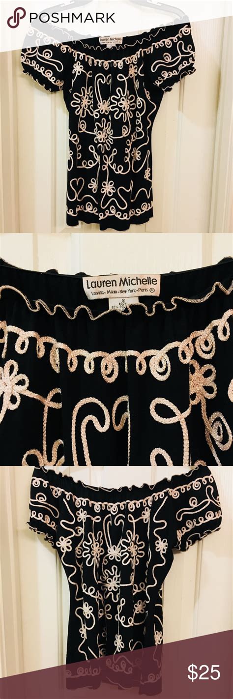 Lauren Michelle Women Shirt Size S Color Black Lauren Michelle Women Shirt Size S Color Black