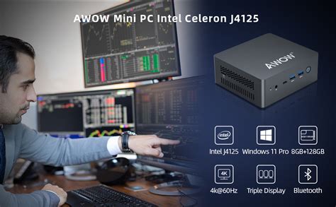 Mini Pc Windows Pro Awow Mini Desktop Computer Intel Celeron J