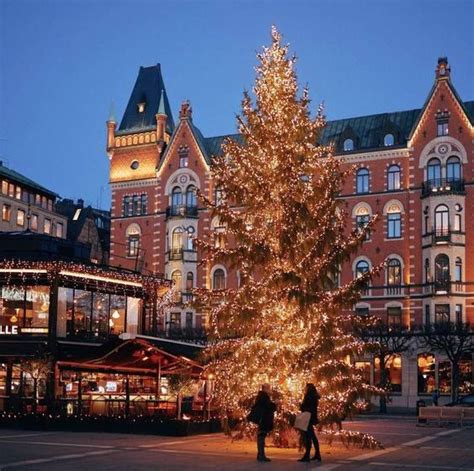 #christmas #stockholm #sweden #tree #winter #lights https://weheartit ...