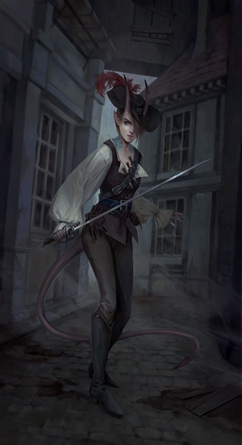 Oc Hepzibah Malgaze Tiefling Swashbuckler Commission Work By Me