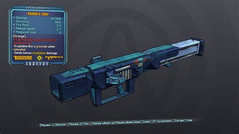 Kanedas Laservariant Chart Borderlands Wiki Fandom