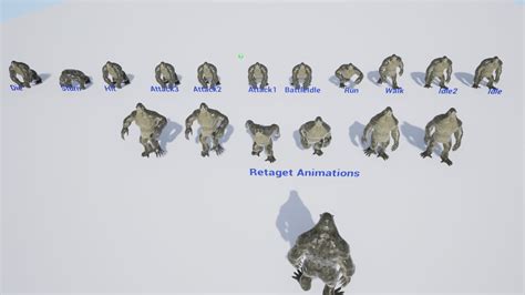 Animated Troll Gorilla In Characters Ue Marketplace