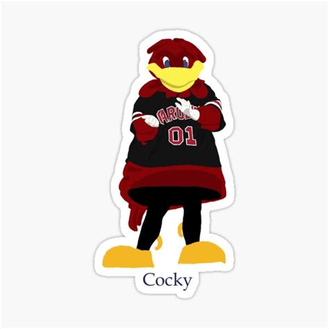 "South Carolina Mascot Cocky Drawing" Sticker for Sale by tysonstreet ...