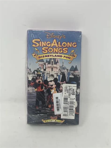 Disney S Sing Along Songs Disneyland Fun Vhs New Sealed