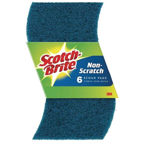 Scotch Brite Non Scratch Scour Pads 6 Pack 626 Cc The Home Depot