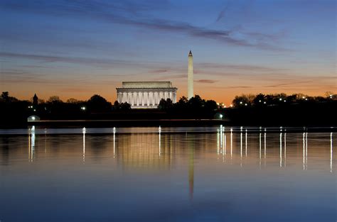 Washington Dc Lincoln Memorial And Washington Monument Photograph By