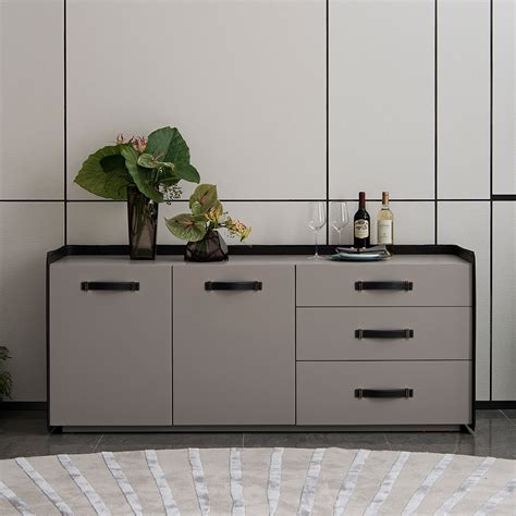 Minimalist design solid wood dining sideboard