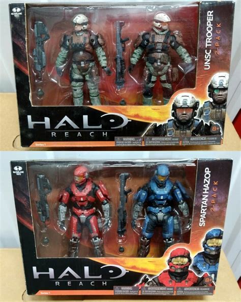 McFarlane Halo Reach Series 1 UNSC Trooper 2 Pack Spartan Hazop 2