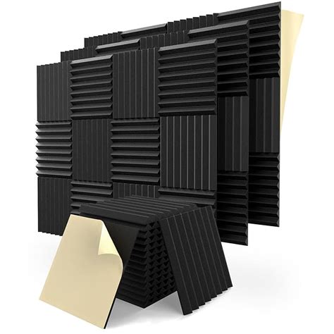 Buy 52 Pack Acoustic Panels With Self Adhesive 1 X 12 X 12 Quick