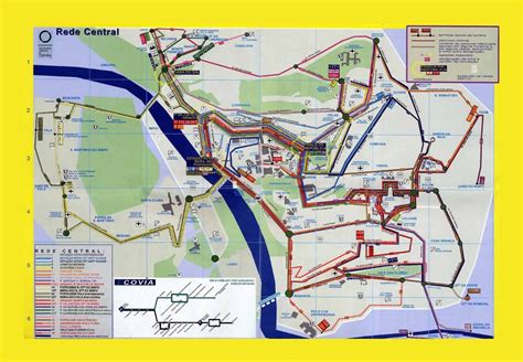 Large bus map of Coimbra city | Coimbra | Portugal | Europe | Mapsland ...