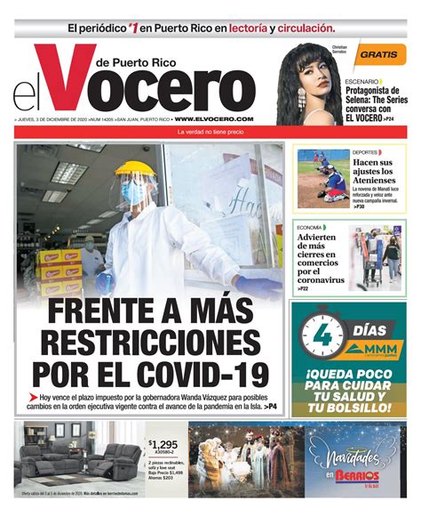 Edición del 3 de diciembre de 2020 by El Vocero de Puerto Rico Issuu