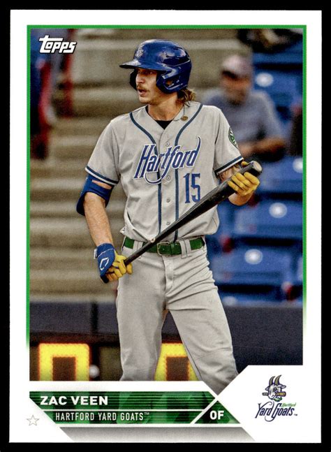 2023 Topps Pro Debut Zac Veen PD 140 Hartford Yard Goats EBay