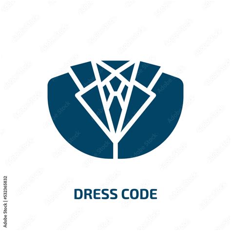 dress code icon from business and analytics collection. Filled dress code, dress, style glyph ...