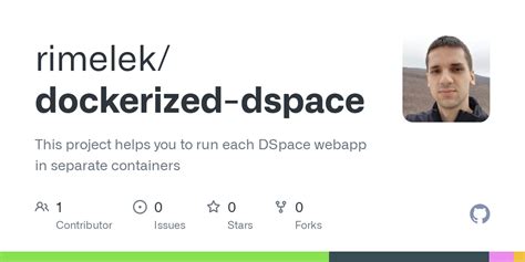 GitHub Rimelek Dockerized Dspace This Project Helps You To Run Each