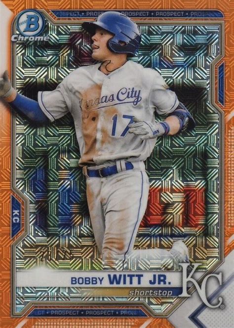 Bobby Witt Jr Bowman Mega Box Bcp Chrome Prospects Orange