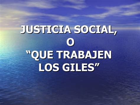 Justicia Social Ppt