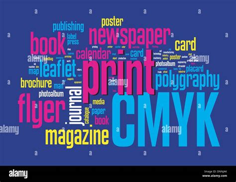 Printing Word Cloud Vector Concept Illustration On Black Stock Vector