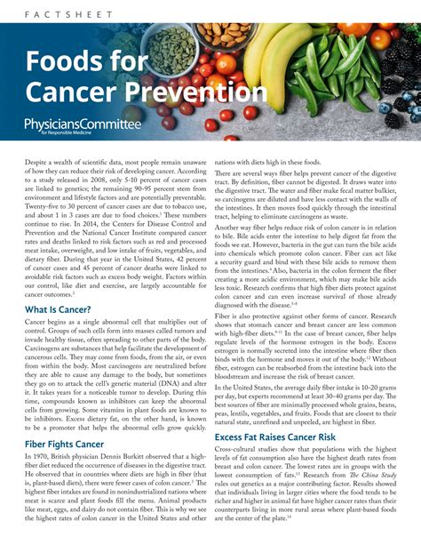 Foods for Cancer Prevention - MedFitNetwork