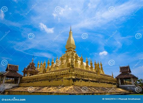 Landmark in Laos stock photo. Image of east, asia, view - 58422974