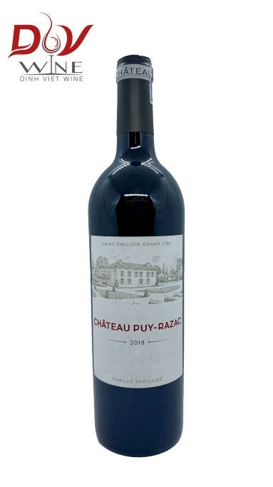 Rượu Chateau Puy Razac Saint Emilion Grand Gru Rouge 2018