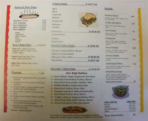 Sub-17 Deli Menu, Menu for Sub-17 Deli, Calabash, Calabash - Urbanspoon ...